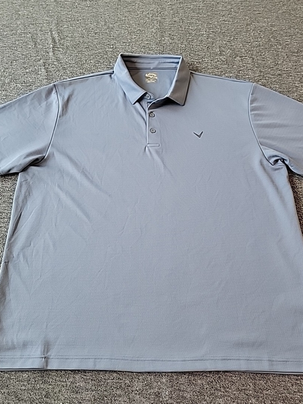 Callaway Polo Shirt Men's 2XL Opti Dri Blue Golf Performance Stretch Casual - Picture 2 of 7